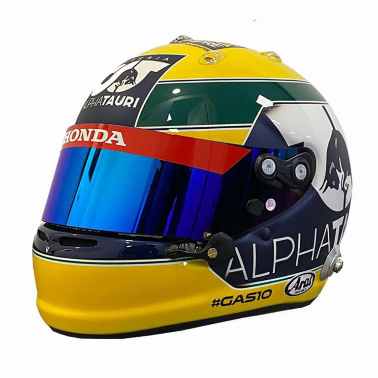 Pierre Gasly launches special edition of mini-helmets in honor of Senna ...